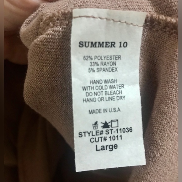 Taupe NEW Summer10 Tank Top L - Picture 5 of 5
